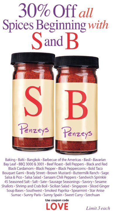 30% Off Select S and B Spices & Seasonings